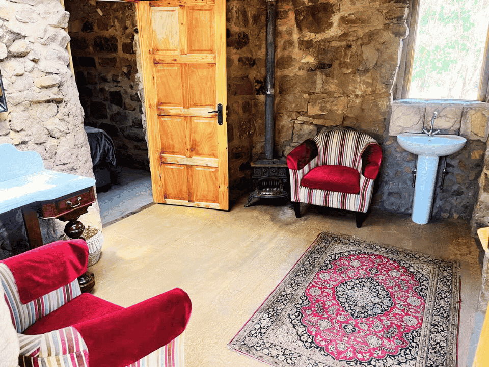 View of lounge in Fred's Stone Cottage